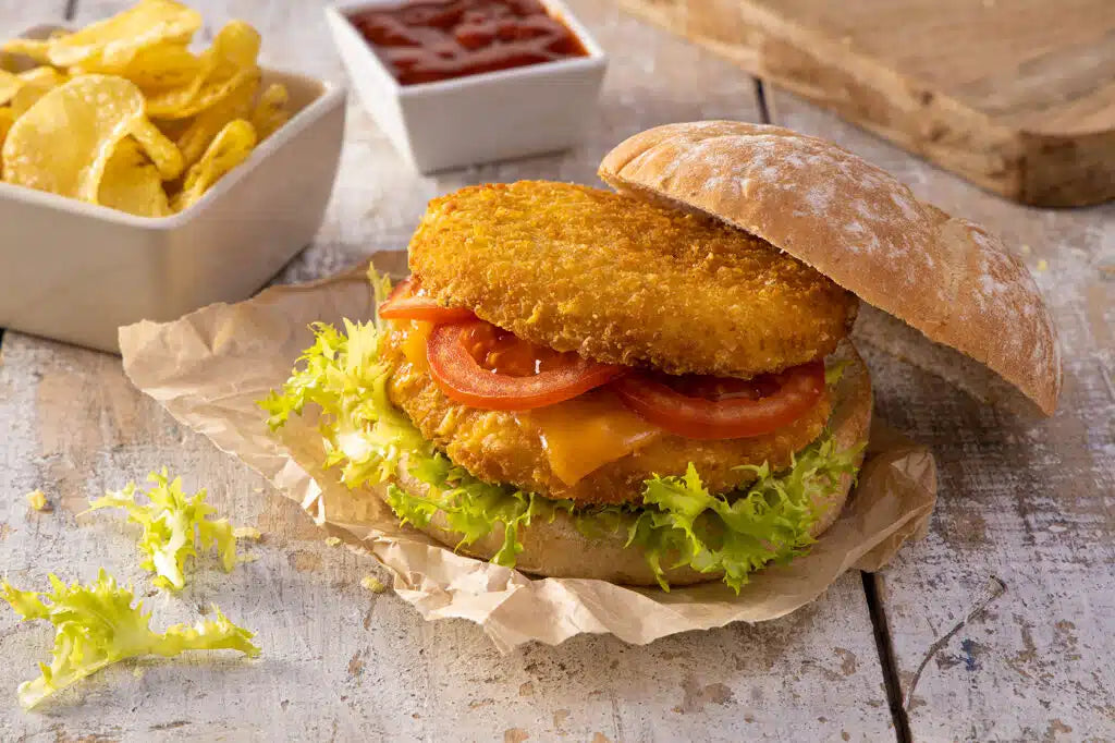 Burger de Pollo Cornflakes