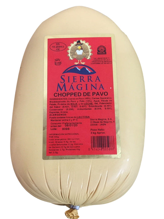 chopped de pavo Halal